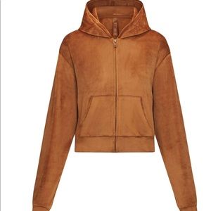 SKIMS Tan Hooded Jacket